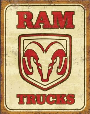 US Schild ca. 31 x 40: DODGE RAM Trucks RAM 1500 RAM 3500 V8