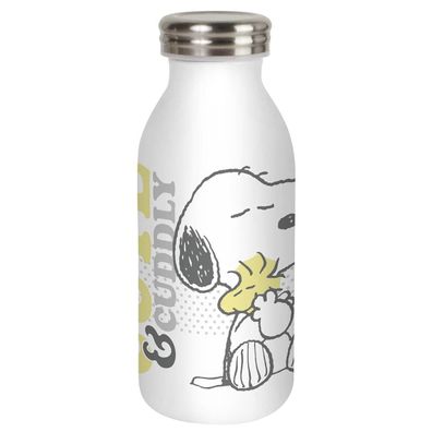 Peanuts Isolierflasche Snoopy + Woodstock Cute and Cuddly 350ml Edelstahl