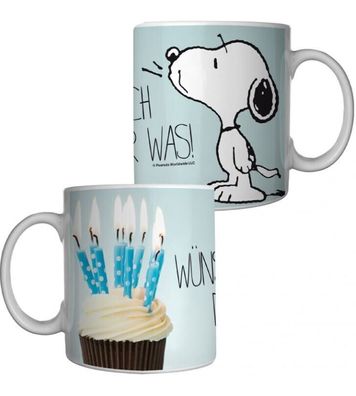 The Peanuts Snoopy Tasse "Wünsch dir was!" Keramik Kaffee Tee 320ML