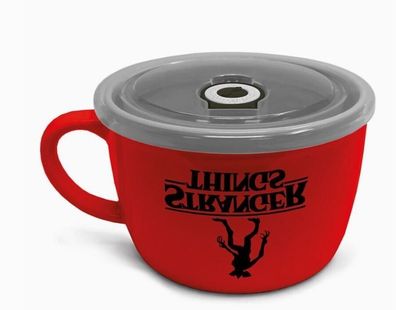 XXL Jumbo Tasse Kaffee, Tee Suppe —Stranger Things 600 ML mit Deckel