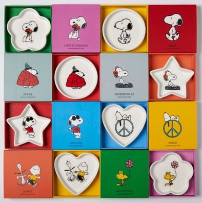 Peanuts Snoopy Keramik Schmuckschale / Teller Charlie Brown - Woodstock