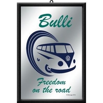 VW Bulli Bus T1 Freedom on the Road Bar Spiegel 20x30 ovp