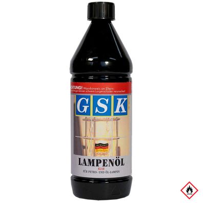 GSK Lampenöl klar, unparfümiert 1000ml