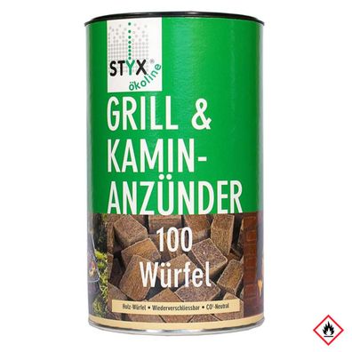 Styx Grill- u. Kaminanzünder braun 1Stk