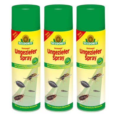 Neudorff Permanent UngezieferSpray - 3x 500 ml