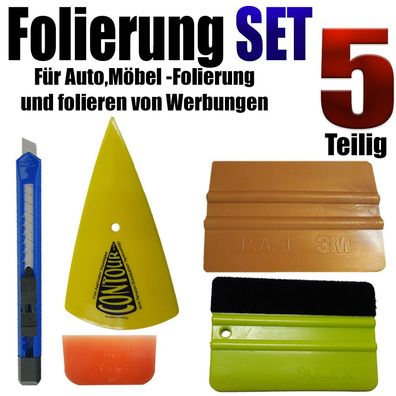 Rakel Set für Autofolierung, Möbelfolierung und Werbungen - Aufkleber Sticker