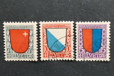 Schweiz MiNr. 153-155 Pro Juventute gestempelt (Ai 162)