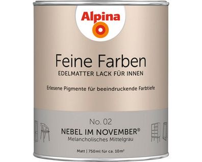 Alpina Feine Farben edelmatter Lack für Innen 750 ml Farbwahl