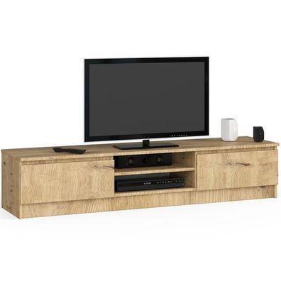 TV Schrank AKORD 160 cm Eiche Artisan B160 x H33 x T40 cm