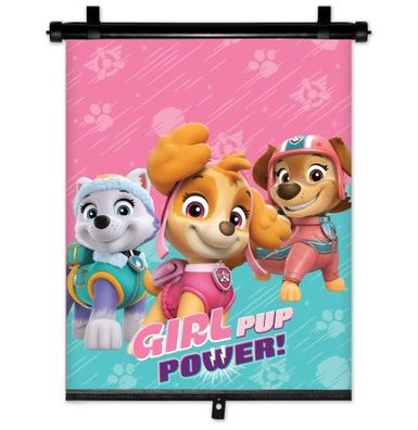 PAW PATROL GIRLS Rollo, ausziehbarer Auto-Sonnenschutz, Schattenspender, 1 Stück