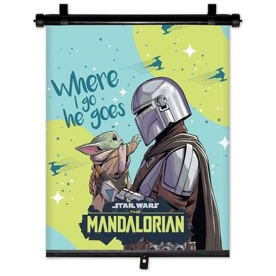 Mandalorian Rollo, ausziehbarer Auto-Sonnenschutz, Schattenspender, 1 Stück