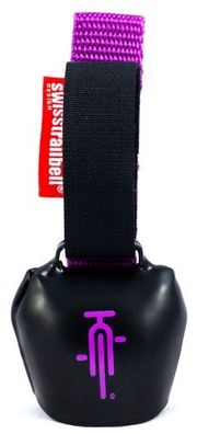 swisstrailbell® "Mexico Edition" Deep Black: PurpleBike, lila Band, Fahrradklingel