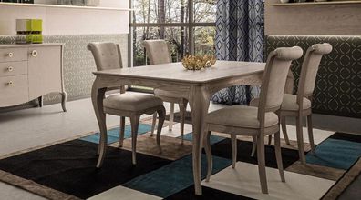 Esstisch Garnitur Esszimmer Möbel Einrichtung Gruppe Tisch + 6 Stuhl Set 7tlg