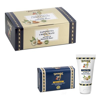 L'Amande Mandorle Dolci Geschenkbox Seife 150g + Handcreme 30ml