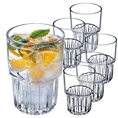 KADAX Longdrinkgläser, Cocktailgläser, Getränkegläser, Set 6x320 ml