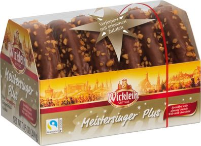 Wicklein Meistersinger PLUS mit Mandelkrokantbestreuung (Vollmilch) 200g