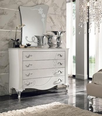 Set Kommode mit Spiegel Schminktische Konsole Kommoden Holz Modern Schlafzimmer