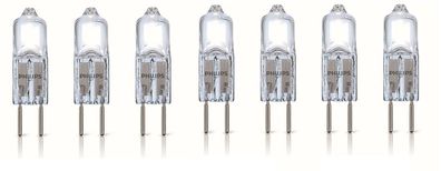 7x Philips Halogen PIN GY6.35 12V 25W = 35W dimmbar 500lm EEK: (Spektrum A-G)