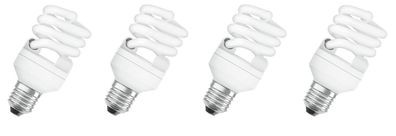 4x OSRAM Energiesparlampe DULUX Micro Twist 15W=75W kaltweiss EEK: (Spekt A-G)