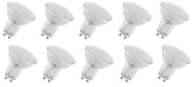 10x OSRAM LED Reflektor PAR16 Spot 4,3W=30W GU10 120° matt 4000K EEK: (Spek. A-G)