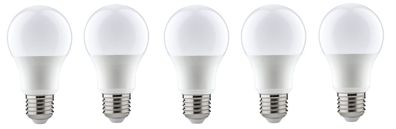 5x Paulmann LED Birne E27 warmweiß 6,5W = 40W 470lm EEK: F (Spektrum A-G)