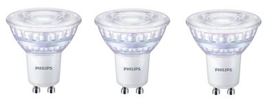 3x Philips Reflektor Spot 4,6W = 50W GU10 36° kaltweiß EEK: (Spektrum A-G)