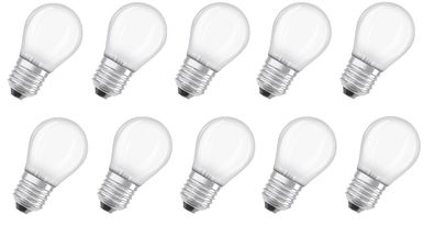 10x Osram LED Star Classic Kugel E27 4W = 40W warmweiß matt EEK: (Spektrum A-G)