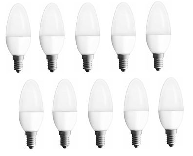 10x NEOLUX LED Kerze 5,7W = 40W E14 warmweiß 470lm EEK: F (Spektrum A-G)