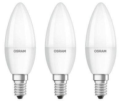 3x Osram LED Kerze Duo Click dimmbar E14 5,5 = 40W warmweiß EEK: (Spektrum A-G)