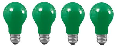 4x Paulmann E27 Glühlampe Birne 25W grün green DECO 400.23 EEK: (Spektrum A-G)