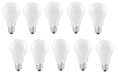 10x OSRAM LED Star Classic Birne 150 E27 16W = 150W 2500lm EEK: (Spektrum A-G)