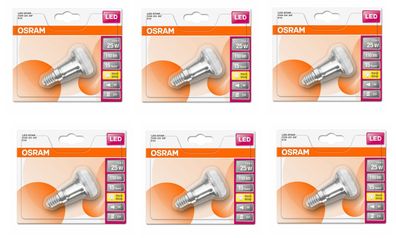 6x OSRAM LED Star R39 36° Reflektor 1,5W = 25W E14 36° EEK: (Spektrum A-G)