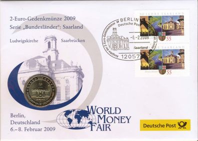 Deutschland 2 Euro 2009 - Ludwigskirche ( F ) im Numisbrief*