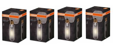 4x Osram Halogen Vintage 1906 Tubular dimmbar E27 20W = 35W EEK: (Spektrum A-G)