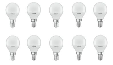 10x Osram LED STAR Classic Kugel E14 4,9W = 40W kaltweiß EEK: (Spektrum A-G)