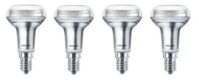 4x Philips LED R50 36° Reflektor 4,3W = 60W E14 warmweiß EEK: (Spektrum A-G)