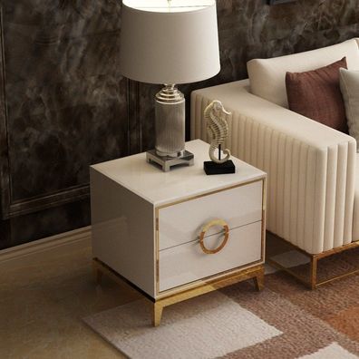Design Nacht Tisch Konsole Beistell Tische Schlaf Zimmer Metall Luxus Konsolen