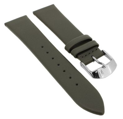 Festina > Uhrenarmband 19mm grau Leder Schließe silberfarben > F20371