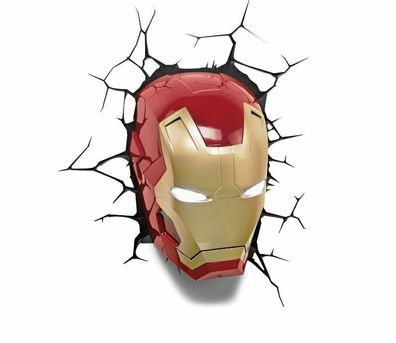 Marvel 3D LED Leuchte Iron Man Kopf - coole sache ! Avengers