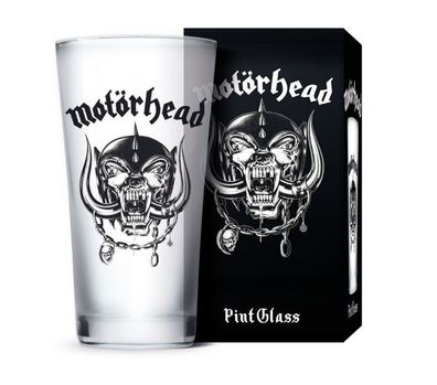 Motörhead Trinkglas Bierglas Pintglas Warpig Logo Hammered