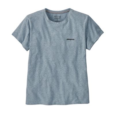 Patagonia Women Shirt P-6 Logo Responsibili-Tee thermal blue