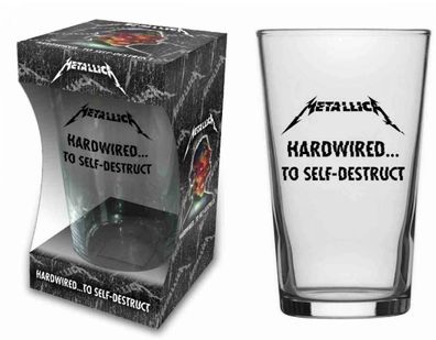 Metallica Trinkglas Bierglas Pintglas Nothing else matters Hardwired Black Album