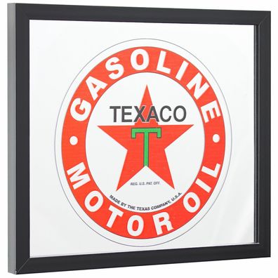 USA Spiegel - TEXACO Gasoline Motoroil ca. 30 x 35 cm