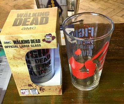 Walking Dead Bierglas Pintglas 0,5 L - 14 cm hoch, Ø9cm - Zombie