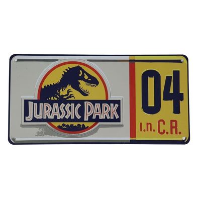 Jurassic Park Replik 1/1 Dennis Nedry Nummernschild 30x15 cm License plate