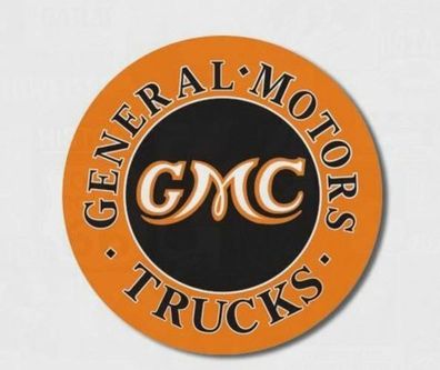 GMC Trucks General Motors Schild rund - 12 inch / ca. 30 cm Durchmesser