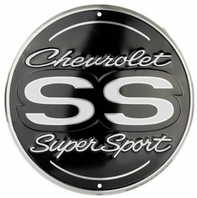 USA XXL US Schild Chevrolet Super Sport SS Durchmesser ca. 60 cm Chevy