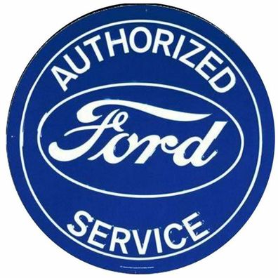 USA XXL US Schild Ford authorized Service Durchmesser ca. 60 cm