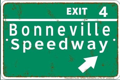 cooles US Schild - Bonneville Speedway EXIT 20 x 30 cm