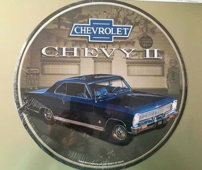 Chevrolet Chevy II US Schild rund - 12 inch / ca. 30 cm Durchmesser